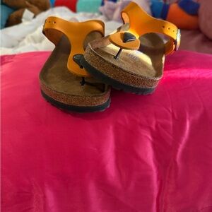 Orange Birkenstock Sandals